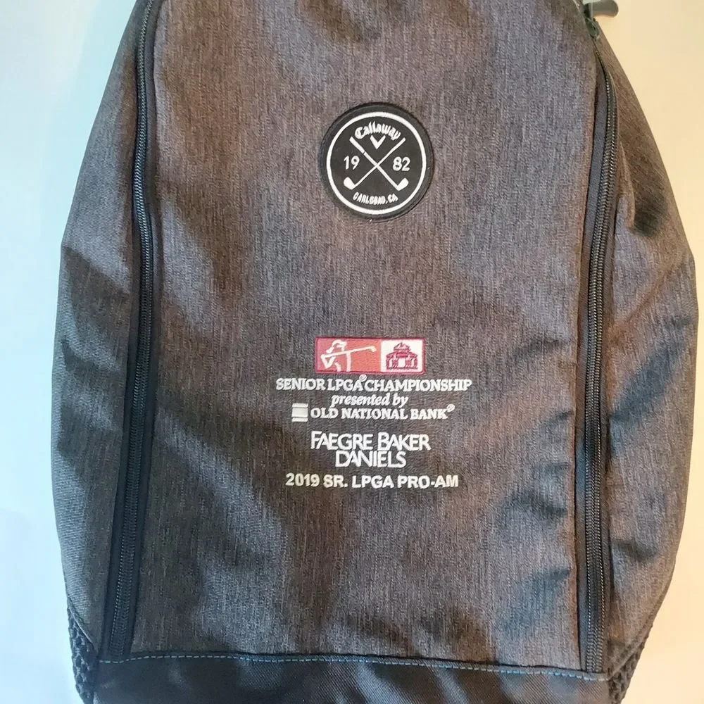 Callaway Black Golf Shoe Vented Full Zip Travel Bag 1982 Senior Championship PGA